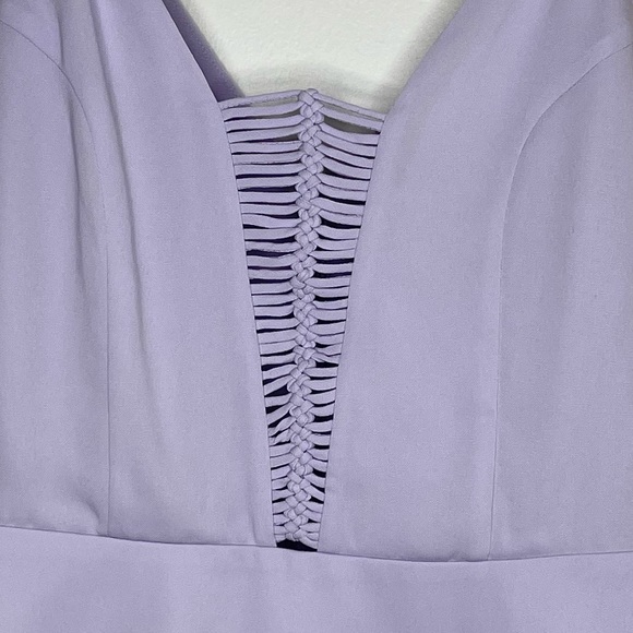 Naked Zebra Lavender Knotted Peplum Tank S - Picture 2 of 4